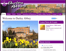 Tablet Screenshot of darleyabbey.com